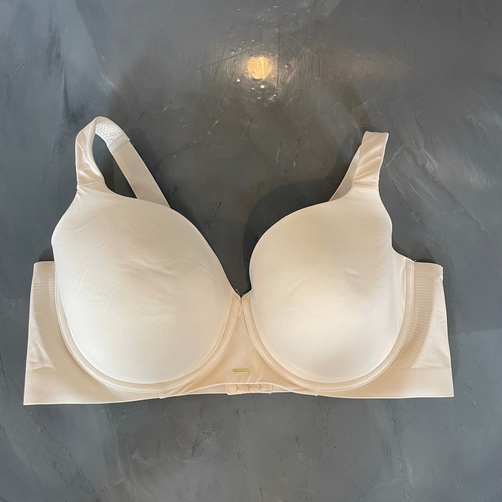Cacique Lane Bryant Full Coverage T-Shirt Bra Beige Nude 46DDD Underwire Support
